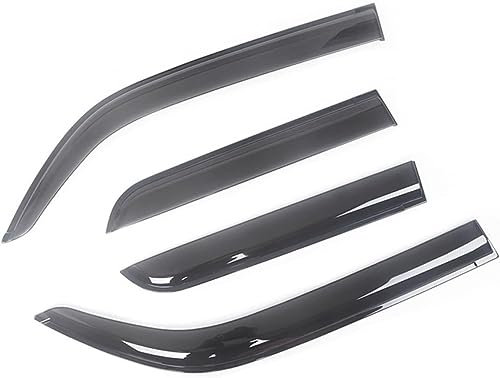 JIAGHUI Windabweiser Regenabweiser Windschutz Hell für Volvo XC70 V70 2003-2007, Stromlinienförmig Einfache Montage Schutz vor Wind und Regen