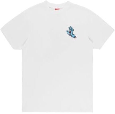 Santa Cruz Screaming Hand Chest T-Shirt, Weiß