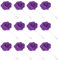 PATIKIL Épingles de Boutonnière en Fleur, 12 Pièces Épingles de Revers de Camélia Faites à la Main pour Hommes et Femmes Costume Mariage Anniversaire Broche Accessoires de Tenue, Violet
