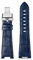 FRSWEQY 1853 Lederarmband mit konvexem Ende, passend for Tissot PRX-Serie, Riemen, T137.407, T137.410, Herrenarmband, Handschlaufe, 26 x 12 mm(A blue Folding)