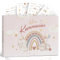 Legezon Kommunion Erinnerungsalbum Kommunion Geschenk zur Erstkommunion Junge & Mädchen Gästebuch Kommunion Inclusive Aufkleber Kommunion 72 Seiten (Niedlich Regenbogen)