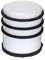 IGNPION 1kg Stainless Steel Door Stop Heavy Duty Metal Floor Door Stopper Bumper with Rubber Buffer Ring- No Fixing Design(White,7.5 * 8.5CM)