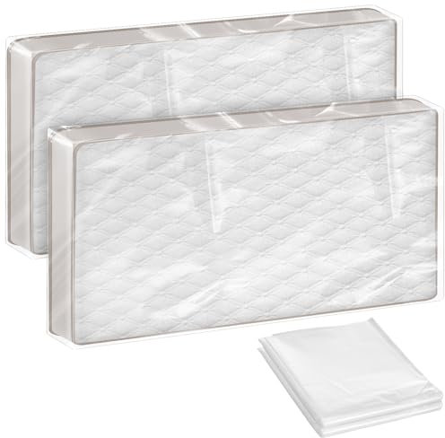 2 Stück Matratzenhülle 120x240cm, Schutzhülle aus Kunststoff,Wasserdicht und wiederverwendbar Matratzen Aufbewahrungstasche Langlebig Staubdicht Matratzen Schutzhülle Für Umzug, Lagerung,Transport