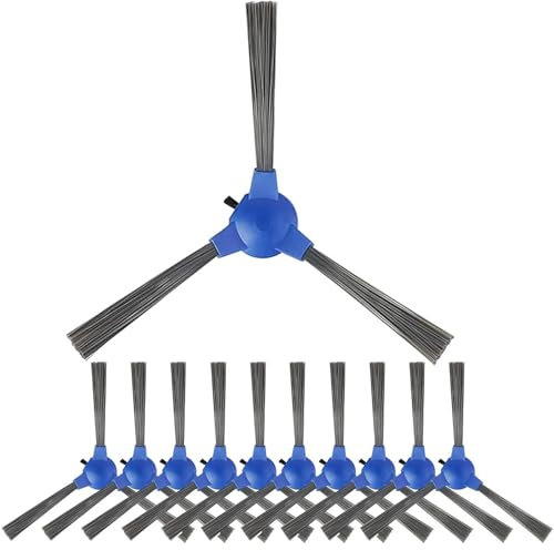 10 Stück Seitenbürsten Ersatz kompatibel mit Roboter Staubsauger von Eufy RoboVac 11S, 11S MAX, RoboVac 30, 30C, 30C MAX, 15C, 15C MAX, 35C, G10, G30, G40, G30 Edge, G30 Hybrid Staubsauger