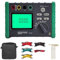 Medidor digital de resistencia a tierra, medidor de resistencia a tierra ajustable 0 ~ 2000 Ω, kit de prueba de conexión a tierra automático incluye 2 cables de prueba
