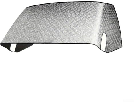 Feeshoppher Cubiertas térmicas portátiles para parabrisas de RV, protector solar para parabrisas de caravana, cubierta de parabrisas de caravana, cubierta de parabrisas para vehículos recreativos