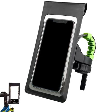 Nbbwwu Fahrrad-Handyhalterung – wasserdichte Handyhalterung für Fahrrad, 360 Grad drehbarer Touchscreen-Lenkerständer für Smartphone, Radfahren, Rennrad, Roller, Herren, Outdoor-Aktivitäten
