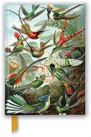 Ernst Haeckel - Hummingbirds Notebook (Flame Tree Notebooks): Unser hochwertiges, liniertes Blankbook mit festem, künstlerisch geprägtem Einband und ... Notizbuch DIN A 5 mit Magnetverschluss)