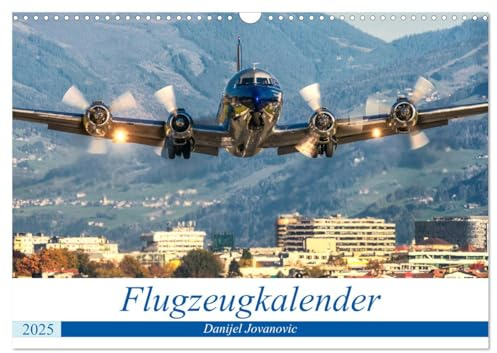 Flugzeugkalender (Wandkalender 2025 DIN A3 quer), CALVENDO Monatskalender: Atemberaubende Fotos von Flugzeugen von Danijel Jovanovic (CALVENDO Technologie)