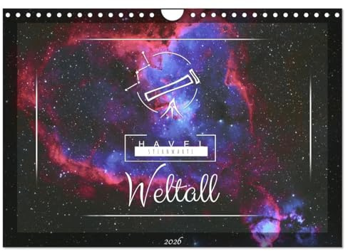 Havel-Sternwarte Weltallkalender (Wandkalender 2026 DIN A4 quer), CALVENDO Monatskalender: astronomische Photographie der Havel-Sternwarte (CALVENDO Kunst)