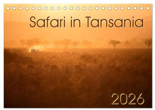 Safari in Tansania (Tischkalender 2026 DIN A5 quer), CALVENDO Monatskalender: Landschaften und Tiere aus dem südlichen Tansania (CALVENDO Natur)