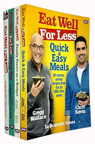 Eat Well For Less Collection 4 Books Set By Jo Scarratt-Jones (Every Day, Family Feasts on a Budget, Quick and Easy Meals, Eat Well for Less)