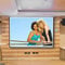 Melko Leinwand für Beamer, Heimkino, Büro, Projektoren, 300 x 229 cm, 145 Zoll, ideal für HD-TV mit Motor und Fernbedienung