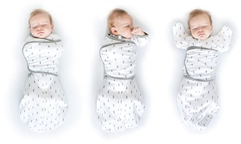 SwaddleDesigns 6-Way Omni Swaddle Sack with Wrap, Tiny Arrows, 6-14 lbs
