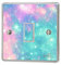 Girls Pink & Blue Light Switch Sticker Vinyl/Skin Cover, sw152