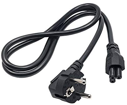 AKYGA AK-NB-08A - Cable de alimentación para portátil (3 Pines, IEC C5/EU CEE 7/7, 1 m)