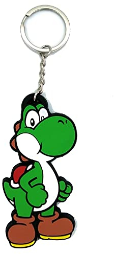 Super Mario Bros Gummi-Schlüsselanhänger Yoshi Figur - 8 cm