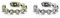 beyoutifulthings Ohr-klemme SET ZIRKONIA REIHE clear Ohringe Ohr-ringe Ohr-clip Fake-Piercing Messing Silber Gold