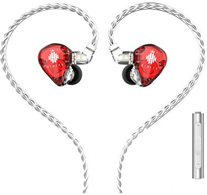 HIDIZS MS1-Rainbow Monitor in Ear Auriculares IEM de diafragma de polímero con Cable de Alta resolución, con Cable Desmontable para teléfonos Inteligentes y Reproductores