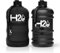 H2O Bottles Borraccia riutilizzabile | Borraccia da 2,2 L per palestra e fitness | Borraccia ecologica da 2,2 litri | Maniglia per il trasporto + tasca in rete integrata | Senza BPA e a prova di