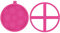 LissieLou Football Cookie Cutter and Stamp Father's Day Icing Stamp Fondant Embosser - Light Pink
