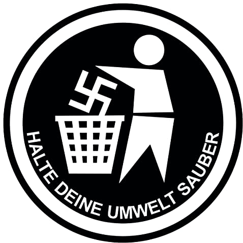 HALTE DEINE UMWELT SAUBER Aufkleber 10er Pack
