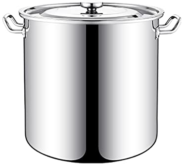 HOTLIGHT Marmite Grand Pot en Acier Inoxydable en Acier Inoxydable, Casserole, stockot, Gain de Temps Température de la Cuisine inférieure, Fond Composite, 6 Taille (Size : 40cm*40cm(50L))