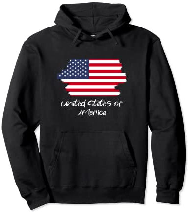USA Flagge Pullover Hoodie