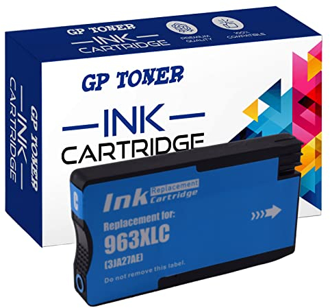 GP TONER Druckerpatronen Ersatz für HP 963 Tintenpatrone für HP OfficeJet Pro 9010 9012 9014 9015 9016 9019 9020 Cyan