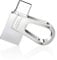 DONWEI Pendrive 128 GB-Pendrive USB C y USB 3.0, Memoria USB 128 GB y Memoria USB C para PC/Portátil/Portátil, Teléfono Móvil Tipo C-Plateado