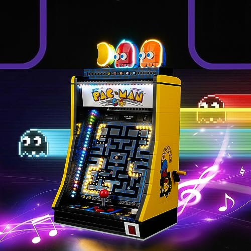 cooldac Set di luci a LED compatibili con Lego 10323 Icons PAC-Man Arcade, set di luci compatibili con Lego 10323 Icons PAC-Man Arcade console da gioco, non inclusa