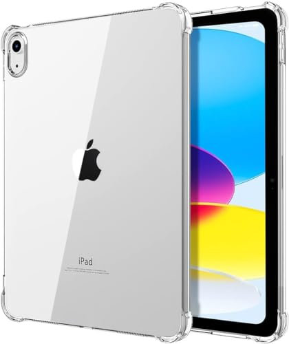 Klare Hülle für iPad 10. Generation, klare iPad 10,9'' Hülle 2022,hochwertige stoßfeste TPU-Schutzhülle (klar)