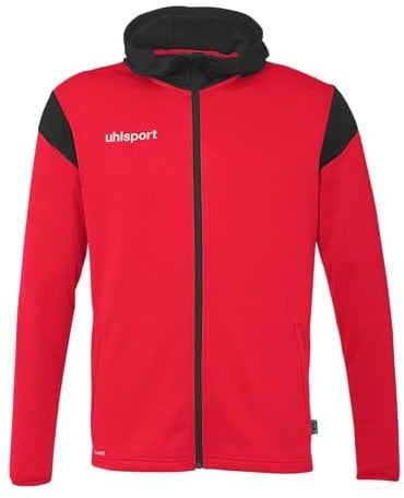 uhlsport Unisex Squad 27 Track Hood Sport-Jacke, Rot/Schwarz, M EU