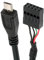 NFHK USB 2.0 Motherboard 9pin 10pin Header to Micro USB 5pin Cable 50cm for Mini Monitor Sensor Panel Camera