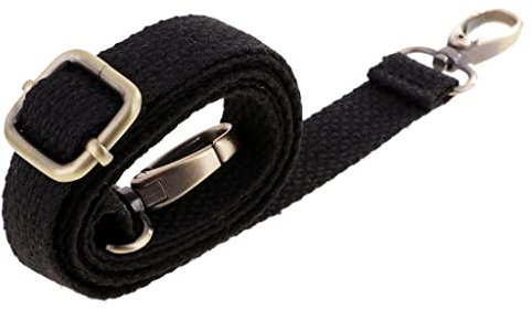 APLVFFZH Tragegurt Aus Leinwand mit Zwei Karabinern, Schwarz, 120cm