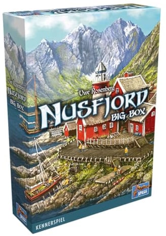 Lookout, Nusfjord Big Box, Grundspiel + Erweiterung, Kennerspiel, Brettspiel, 1-5 Spieler, ab 12+ Jahren, 20 Minuten je Spieler, Deutsch