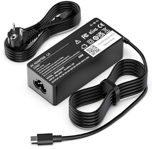 Cargador 45W USB C Portátil Adaptador Alimentación para HP, DELL, para Lenovo, Acer, ASUS, Samsung, Google, Ampliamente Compatible con Más Dispositivos con Interfaz Tipo-c