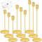 TOSUTO Kerzenständer Gold,Hochzeit Kerze Stand,Dekorativer Vintage Kerzenhalter,Elegant Luxuriös Vintage Deko Kerzen Ständer eignen Sich für Party,Hochzeits,Tischdekorationen,Heimdekorationen