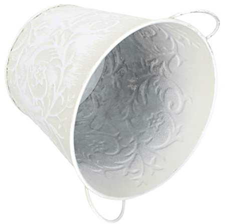 CAXUSD Vintage Eisen Blumentopf Dekorative Pflanzenvase Für Tischdeko Praktische Aufbewahrung Für Trockenblumen Und Frische Pflanzen Rustikale Landhausstil Deko Für Zuhause Und Garten