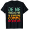 Humour Vintage Je M'améliore Drole Bon Vin et Humour T-Shirt