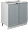 Vicco Küchenschränke Fame-Line, Hellblau-grau, 80 cm mit Regal, ohne Arbeitsplatte