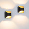 Homefire Wandleuchte Innen Wandlampe Schwarz Gold - 2ER Up Down Flur Wandlampen Treppenhaus Leuchten Vintage G9 Keramik Wandbeleuchtung für Schlafzimmer Wohnzimmer Kinderzimmer - Ohne Leuchtmittel
