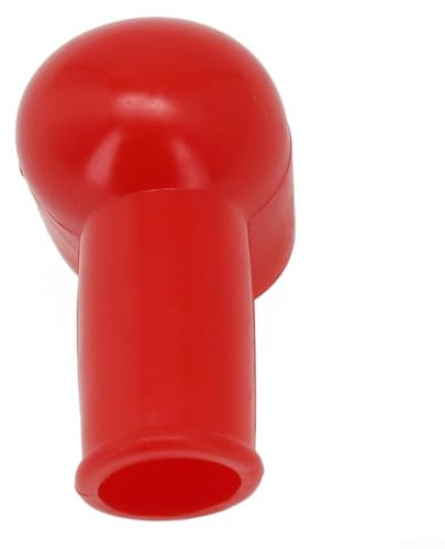Jonikuper Klemmleisten-Zubehör, Silikon-Gummi-Batterieklemmen-Isolierabdeckungen zum Schutz, 4 Stück (rot und schwarz), passend für max. 20 mm Klemmen (4 rot)