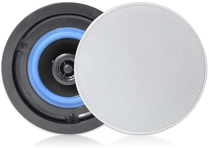 Enceintes de Plafond Bluetooth encastrées à 2 Voies, Gamme complète, for Un Placement extérieur Humide Résistant aux intempéries