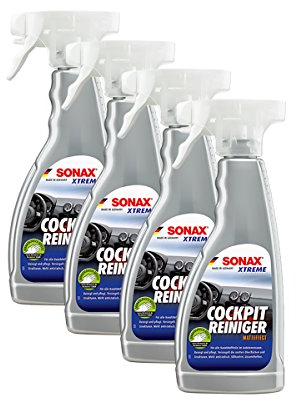 SONAX Cockpitreiniger Cockpitpflege Matt Kunststoffreiniger 500 Ml 4X
