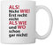 Spreadshirt Als Nicht Wie Lustiger Spruch Tasse, One size, Weiß
