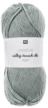 Wolle Rico Design – Creative Silky Touch DK – 100 g – 100% Acryl Gris vert