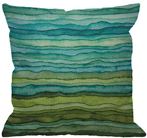 HGOD Designs Kinder Erziehungs-Kissenbezug, Weltraumbildung, Studium Erde, Galaxie, Mond, Planeten-Sater, dekorative Kissenbezüge für Sofa, Couch 45.7 x 45.7 cm Wasserfarbe 18X18 inch Color Z38