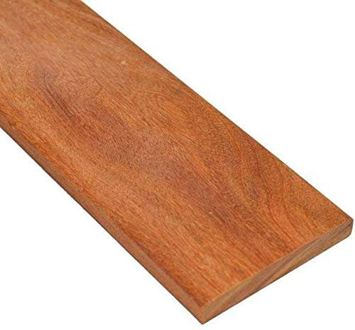 Lame de Terrasse en Bois Exotique Cumaru KD 21x145 (Epaisseur 21mm, Largeur 145mm) Lisse 2 Faces (Bois Exotique Cumaru, 1.85m)