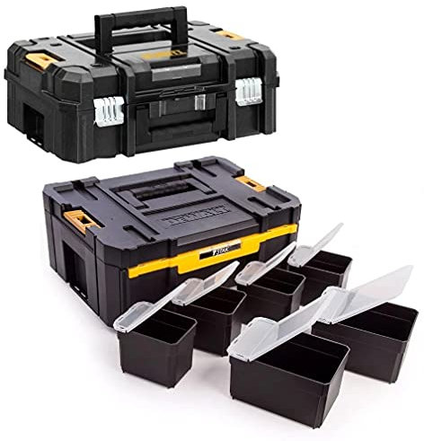 Dewalt DWST1-70703 TStak II + III DWST1-70705 Stackable Tool Boxes + Organisers